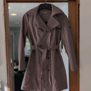 Calvin Klein Mauve Trench Coat - Brand New
